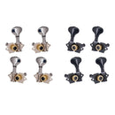 Guitar Open Gear Tuning Pegs Tuners Machine Heads 2R2L for Ukulele Black