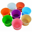 8Pcs Mini Plastic Flower Seedlings Nursery Pot Planter, 4inch Flower Pots W N4E8