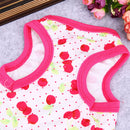 Spring Summer Puppy Small Dog Vest Clothes Pet Shirt (Cherry  Red)(M)
