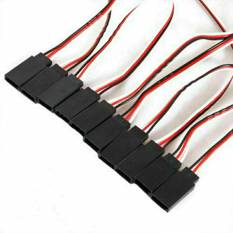 10*150mm 3Pin Servo Extension Lead Wire Cable Cord Fe To Male