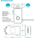 Broadlink 3-Pack Wifi Switch, Diy Wi-Fi Control Box For Smart Home Solution