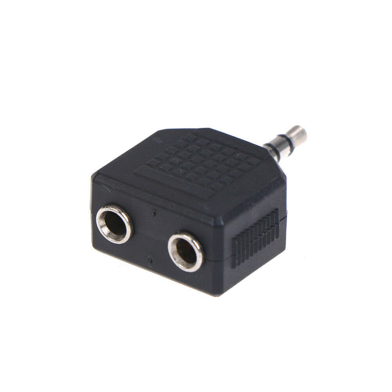 3.5mm Splitter Mono Adaptor Connector 2 Socket To 1 Plug For Mobile Computer  Z