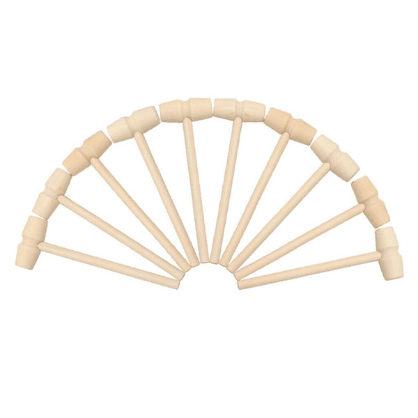 10x Wooden Hammer Mallet Kids Games Knock Educational Toys Boys