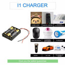 3 Slots Plastic AA Batteries Storage Box Case Battery Clip w/Wire Lead Pin A