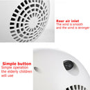 500W Mini Air Heater Fan Electric Heater Home Heating Air Warmer EU (White)