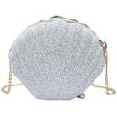 Women Girls Little Mermaid Seashell Purse Cross-Body Shoulder Bags Glitter