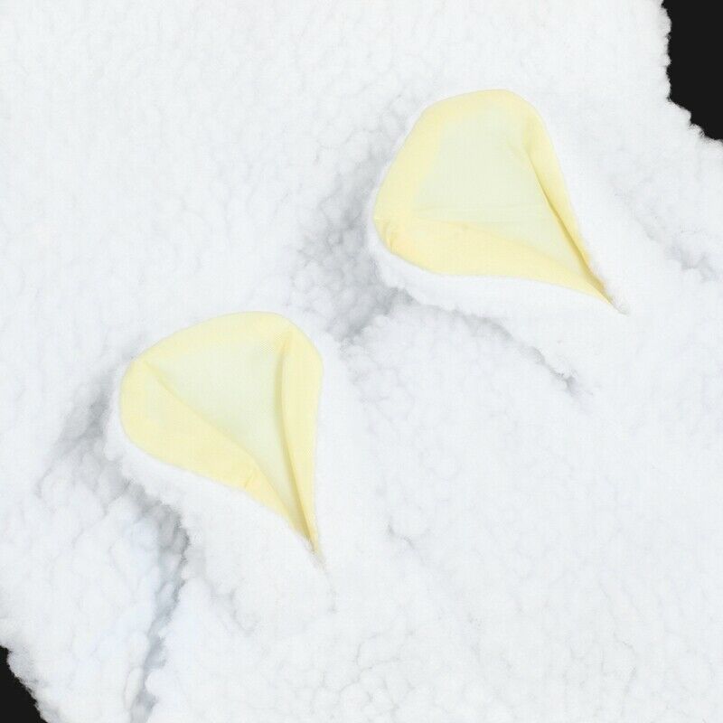 White Sheep Design Press Stud Button Pet Dog Poodle Coat Costume L