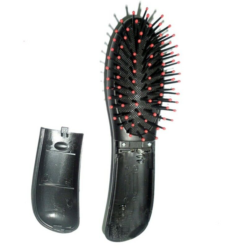 New Vibrating Hair Brush Comb Massager Massage Black W5K6