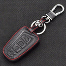 Black Red 4 Buttons Remote Key Chain Cover Case Fob Parts For Hyundai Azera 2015