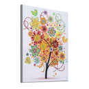 5D DIY Special Shaped Diamond Painting Colorful Tree Cross Stitch Embroider