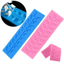 Lace Leaf Silicone Fondant Chocolate Mold Cake Decorating Mold Baking Tool FT