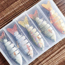 1set 5PCS Bionic Swimming Lure Artificial Bait Suitable For all of fish M9F5
