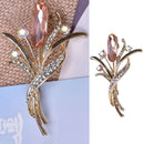 Fashion Crystal Flower Brooch Pin Collar Decoration Badge Corsage Jewelry Gi  Kw