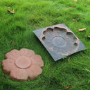 Flower Stepping Stone Mold Pavement Fashion Garden Cement Decor Concrete X1K9