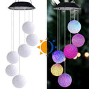 Wind Chimes Outdoor,Solar Color Changing Led Light Lamp Six Balls Mobile Ro