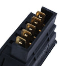 Car Vehicle Black Plastic Momentary 5 Pins Power Window Master Switch