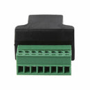 Ethernet RJ45 Female To Screw Terminal 8 Pin CCTV Digital DVR Adapter Con OYC