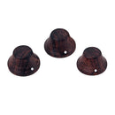 3Pcs Rosewood Guitar Speed Control Knobs for 6mm (0.24 inch) Dia. Shaft Pots -
