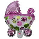 Aluminum Foil Pram Balloon Decoration for Baptism Baby Birthday Party Anniv I3E5