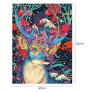 Painting By Numbers Kit DIY Canvas Oil Art Picture (Colorful Sika Deer)