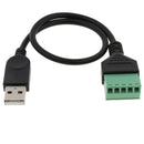 1 Pc USB 2.0 Female to 5 Pin Screw with Shield Terminal Plug Adapters