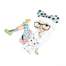 Cute Girl Patches Transfer Iron On Parches DIY Washable Stickers Clothes DecorM&