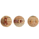Female Round Rattan Bag Slung Shoulder Bag Ladies Bohemian Hand-Woven Straw