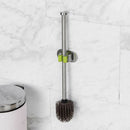 Toilet Brush Set TPR Rubber Soft Hair Scrub Stainless Steel Handle Useful gfs