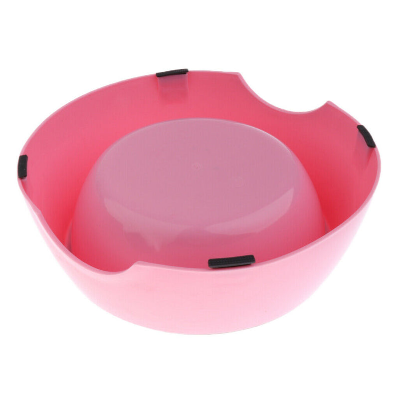 Non-skid Dog Bowls Pet Cat Bird Dish Bowl Feeder Water Container Pink - M