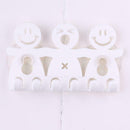 Smile Face Toothbrush Holder 5 Suction Cups Wall Tooth Holders! Sticky Brus X6Q2