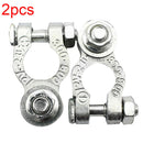 Pairs 12V-24V Clips Car Battery Terminals Clamps Screw Vehicles Auto Parts