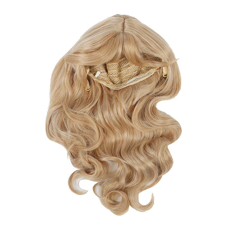 Sand/Strawberry Blonde Long Softly Waved Wig Charming Curly Costume Wig Hai Z8E3