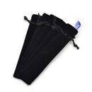 50 Pcs flannel Pen Pouch Sleeve Holder Single Pen Bag Case Pencil Bag,Black Q2R4