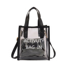 Fashion Women Transparent Bag Clear Pvc Small Tote Messenger Bags Holograph