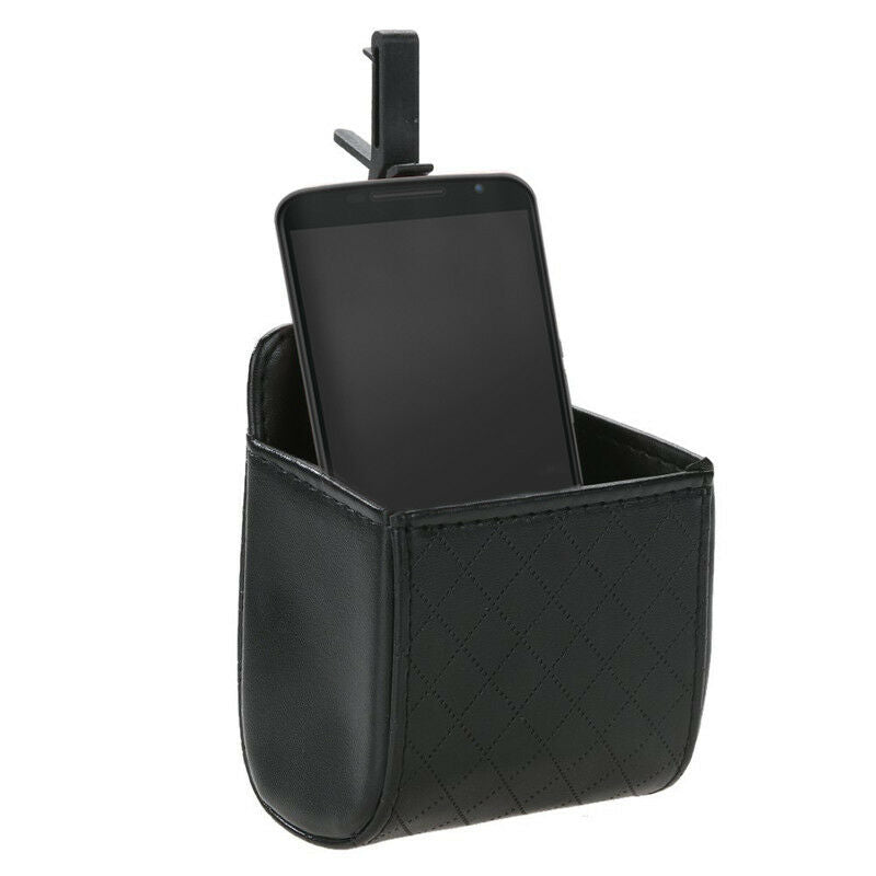 Car Accessories Auto Outlet Air Vent Mobile Phone Holder PU Leather Pouch Best
