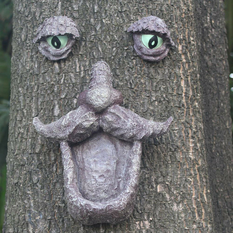 Old Man Tree Face,Wild Bird Feeder,Bird Feeder,Garden Whimsical Creative Outdoor