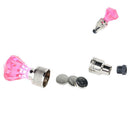 LED Flash Tyre Wheel Valve Cap Light for Bicycle Motorbicycle (Pink,Set of