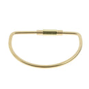 Durable Brass Screw Lock Keychain Ring Clip Tool Hook Clasp D shape