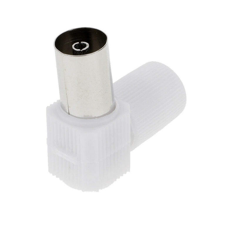10Pcs Right Angle RF Female Connector Adapter for Coaxial Cable TV Aerial