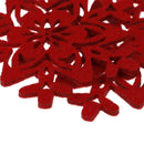 4Pcs Christmas Snowflake Shaped Cup Mat Coaster Anti-Skid Placemat Xmas Decor OZ
