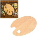 20*30*0.3cm Wood Artist Painting Palette S7G1 B0W7 T4M0