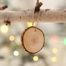 10pcs/set Christmas Xmas Tree Wood Log Slices Discs Cutout Circle Wedding Decor