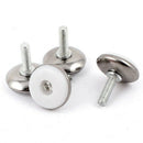 Furniture Adjustable Screw On Glide Leveling Foot Feet M6x20mm 4 Pcs A9K6