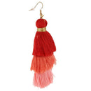 3 Layered Womens Stylish Earrings Bohemian Style Summer Tassel Drop Earring
