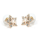Ladies Cute Snowflake Crystal Stud Earrings Small Five-pointed Star Earrings FT