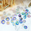 100pcs Retro Fire Painting Pill Octagon Sealing Wax Grain Stamping Envelope