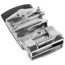 Men's Solid Buckle Automatic Ratchet Leather Belt Buckle In the middle