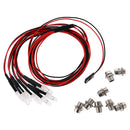 2 Red 2 White 4 Yellow Color LED Light Kit LED Lamp Fit 1/8 1/10 RC Cars Axial