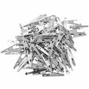 90pcs Mini Electrical Crocodile/Alligator Test Clip Clamp Jaw 10x42mm Silve V9U6