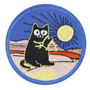 Cat Fabric Patch Embroidered Sew on Patches For Clothing DIY Decoration A F %x